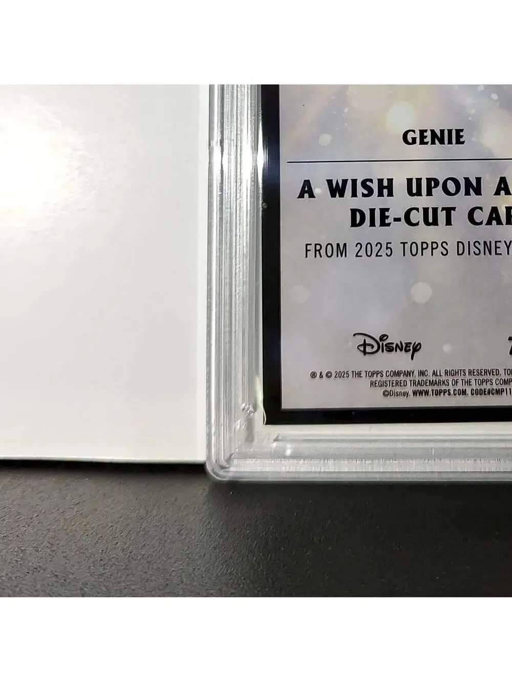 Genie 2025 Topps Chrome Disney #W-6 Wish Upon A Star Die Cut Card Aladdin PSA 9